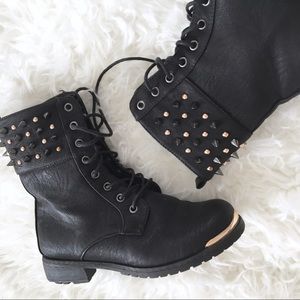 Gold Toe Combat Boots